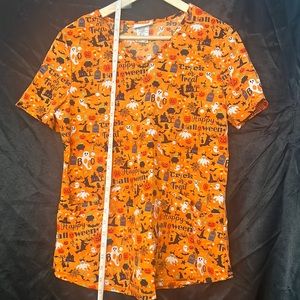 Halloween Scrub Top